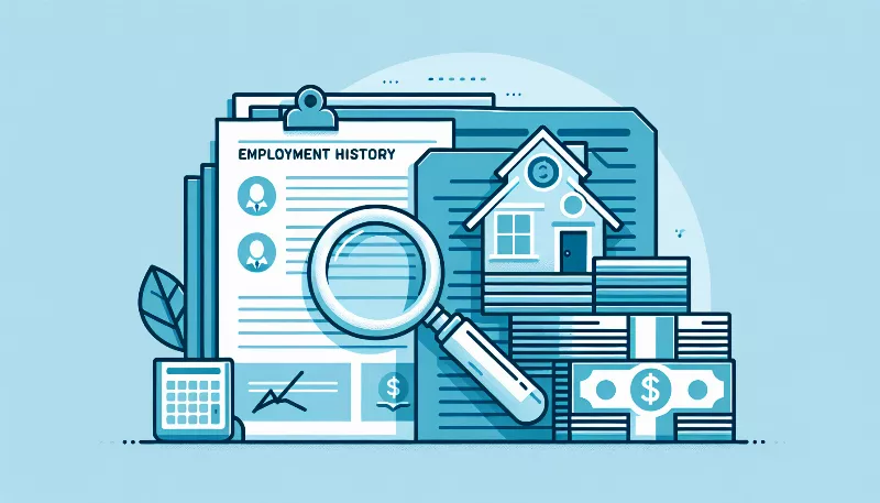 Are there any employment history requirements for obtaining a home equity loan?