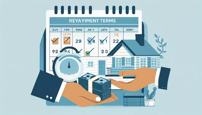 How do repayment terms for home equity loans work?